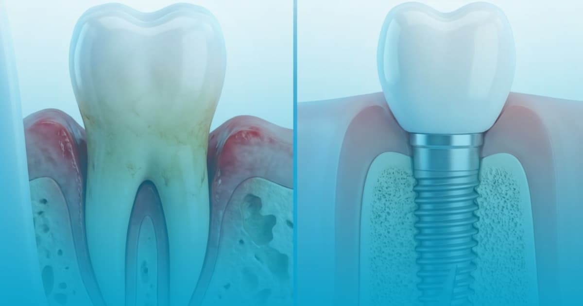 implant dentar parodontoza